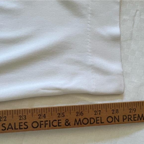 Misook Classic White Women's Knit Trousers - Picture 13 of 15